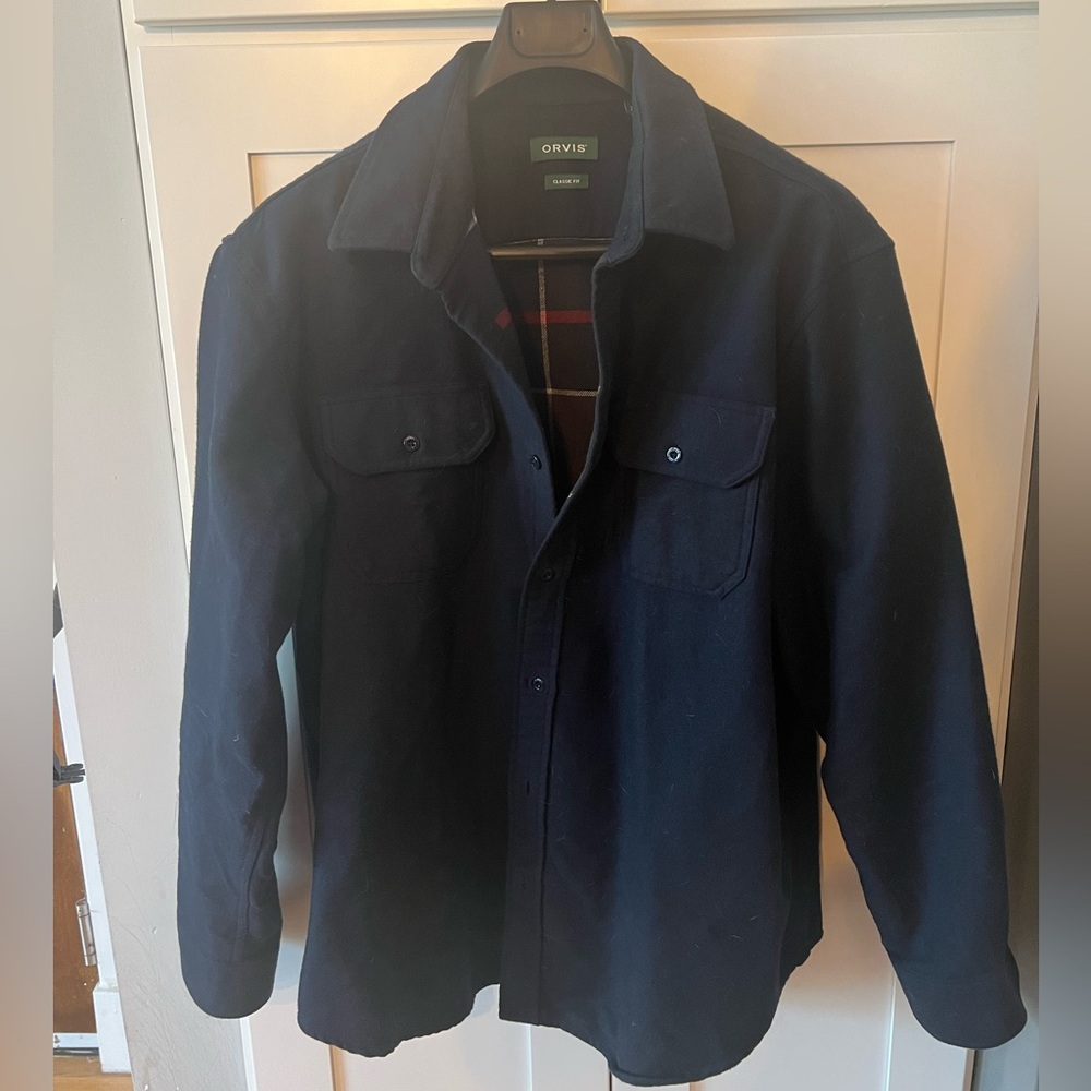 Orvis Woodstock Double-Face Long-Sleeved Overshirt, Size XL